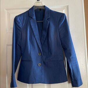 Woman’s Blue Blazer with Button Details